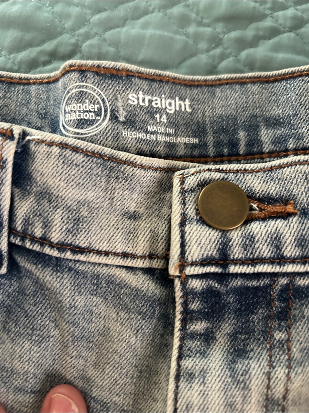 wonder nation light blue vintage straight jeans